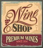 Old Wine Shop Sign