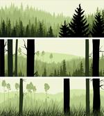 Banner Stripes Nature artwork