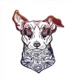 Vintage Bull Terrier Tattoo