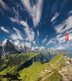 View of the Swiss Alps artwork