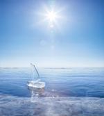 Icy Boat Sunny Weather