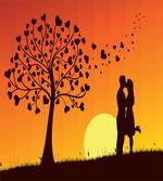 Love Tree Romantic Couple