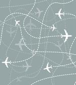 Airplane Traces Scheme Sign