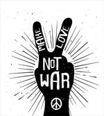 Sixties Pacifist Slogan