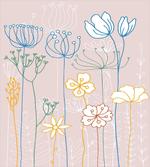Flowers with Colorful Stems