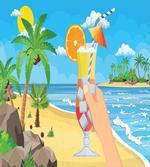 Tropical Cocktail Glass