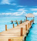 Tropic Seascape Wooden Jetty