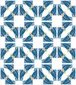 Moroccan Blue Leaves