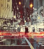 Gloomy City Streets