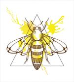 Color Splashed Bee