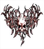 Goat Skull Shaped Swirls