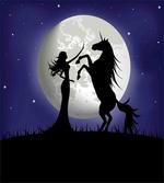 Rampant Horse and Girl