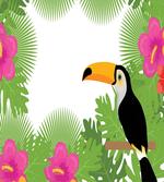 Exotic Plants and Bird