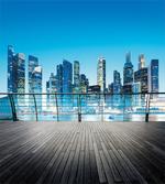 Blurry Skyscrapers Sea artwork