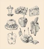 Hand-Drawn Sketch Meals