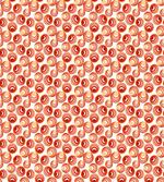 Retro Red Circles Round
