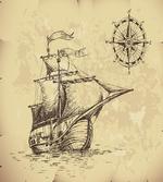 Old Paper Ship
