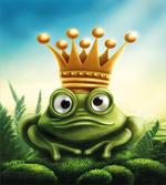 Frog Prince on Moss Stone