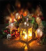 Candle New Year Baubles artwork