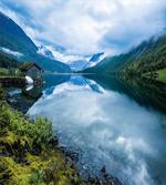 Wooden Cabins Norway artwork