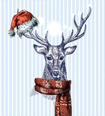 Deer Santa Head Scarf
