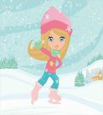Little Girl Skating