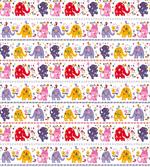 Dancing Floral Elephants