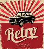 Retro Poster Style Vehicle