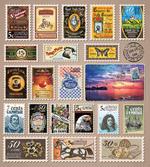 Traveler Tourist Stamps