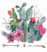 Bouquet in Boho Style Arrow