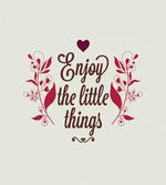 Retro Slogan and Flowers