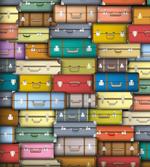 Colored Travel Suitcase