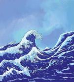 Big Tsunami Ocean Nature