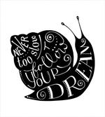 Abstract Snail Silhouette