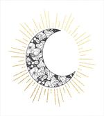 Crescent with Roses Art