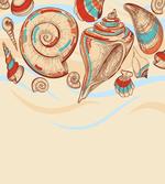 Seashells Pastel Colored