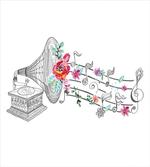 Old Gramophone Player artwork