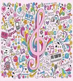 Music Clef Groovy Doodles