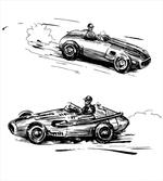 Racing Vehicles Sketch