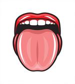 Open Mouth Tongue out Image