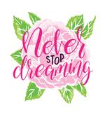 Romantic Rose Calligraphy