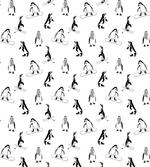 Skiing Penguins in Scarves