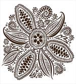 Ornamental Flower Motif Art