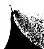 Black and White Singer Woman