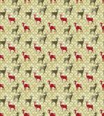 Damask Snowflake Deer