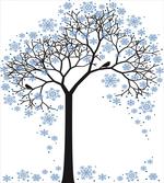 Tree with Snowflakes