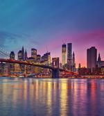Manhattan Vivid Dusk Skyline