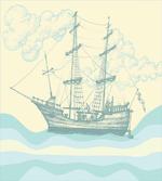 Ship Waves Clouds