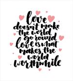 Love Words Simple Typography