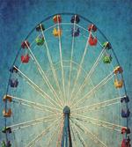 Ferris Wheel Fun Retro artwork